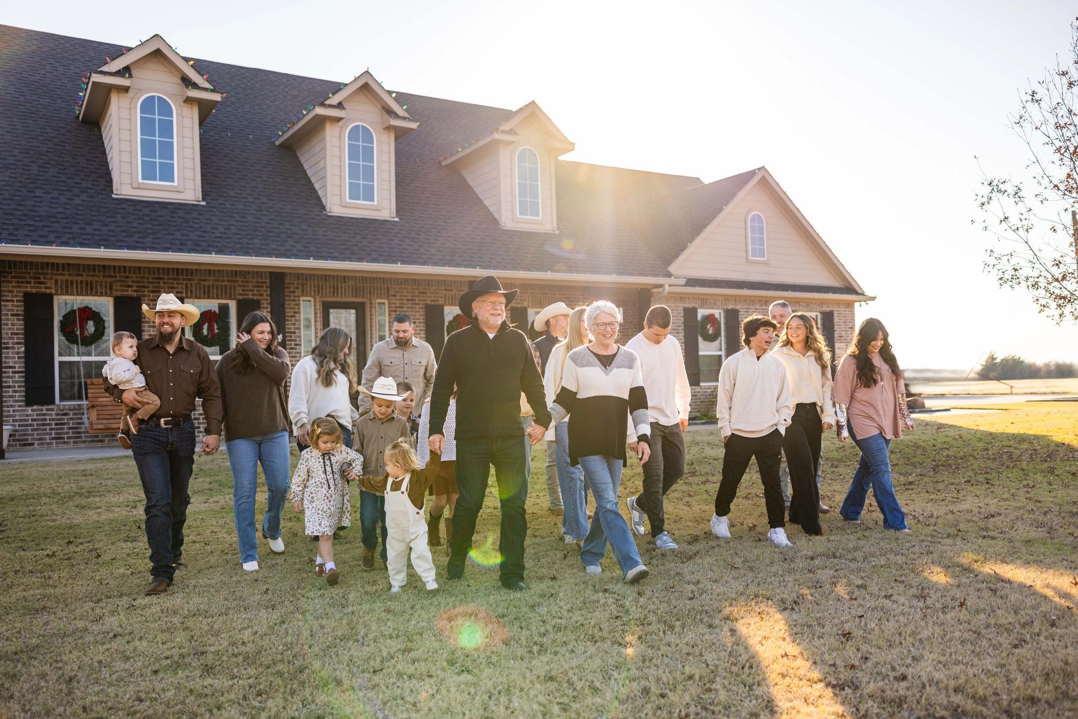 Family spending time together outdoors